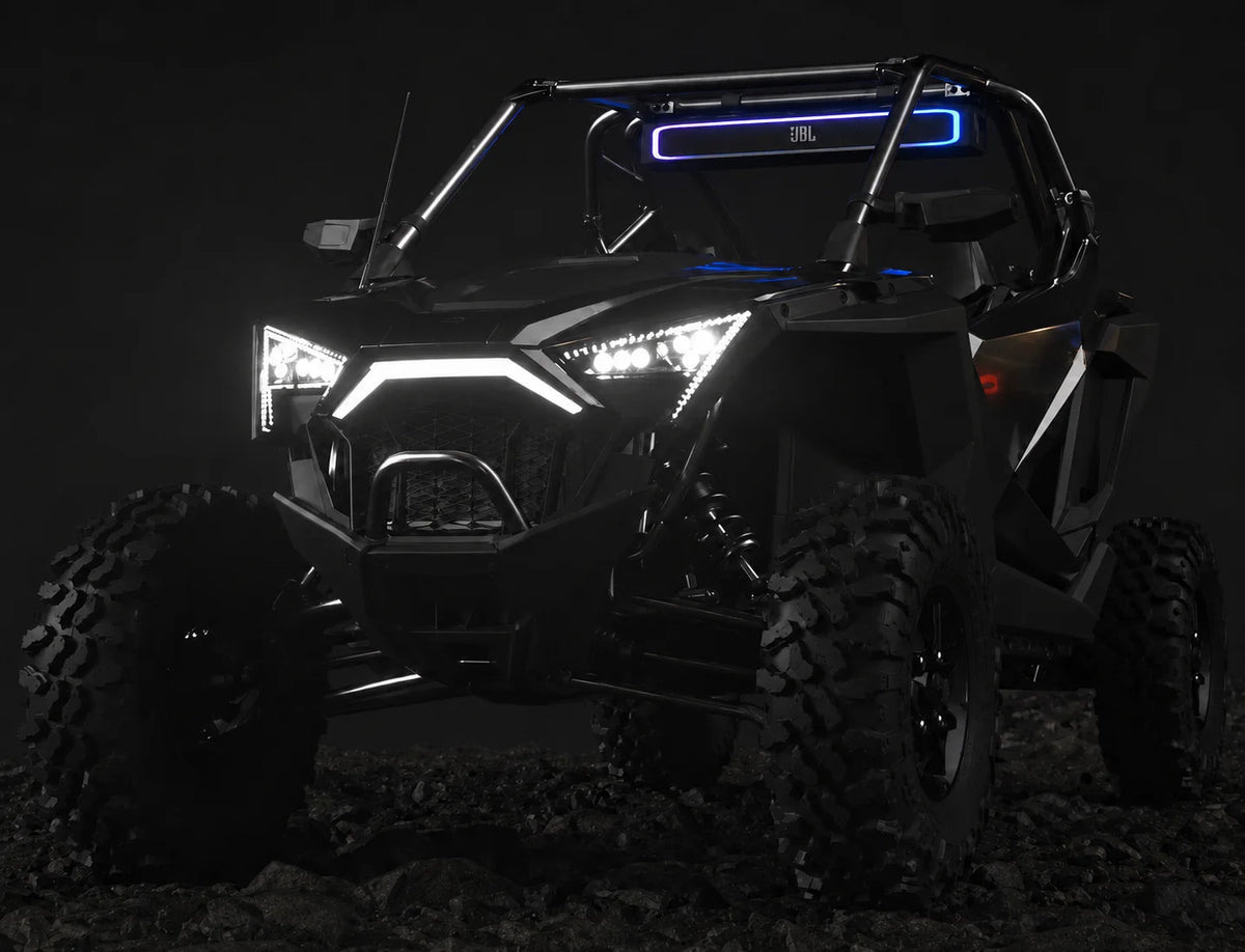 JBL RALLYBAR XL - Altoparlante per auto - Soundbar universale Bluetooth® 35" per veicoli outdoor - Illuminazione LED - Amplificatore 300Wrms