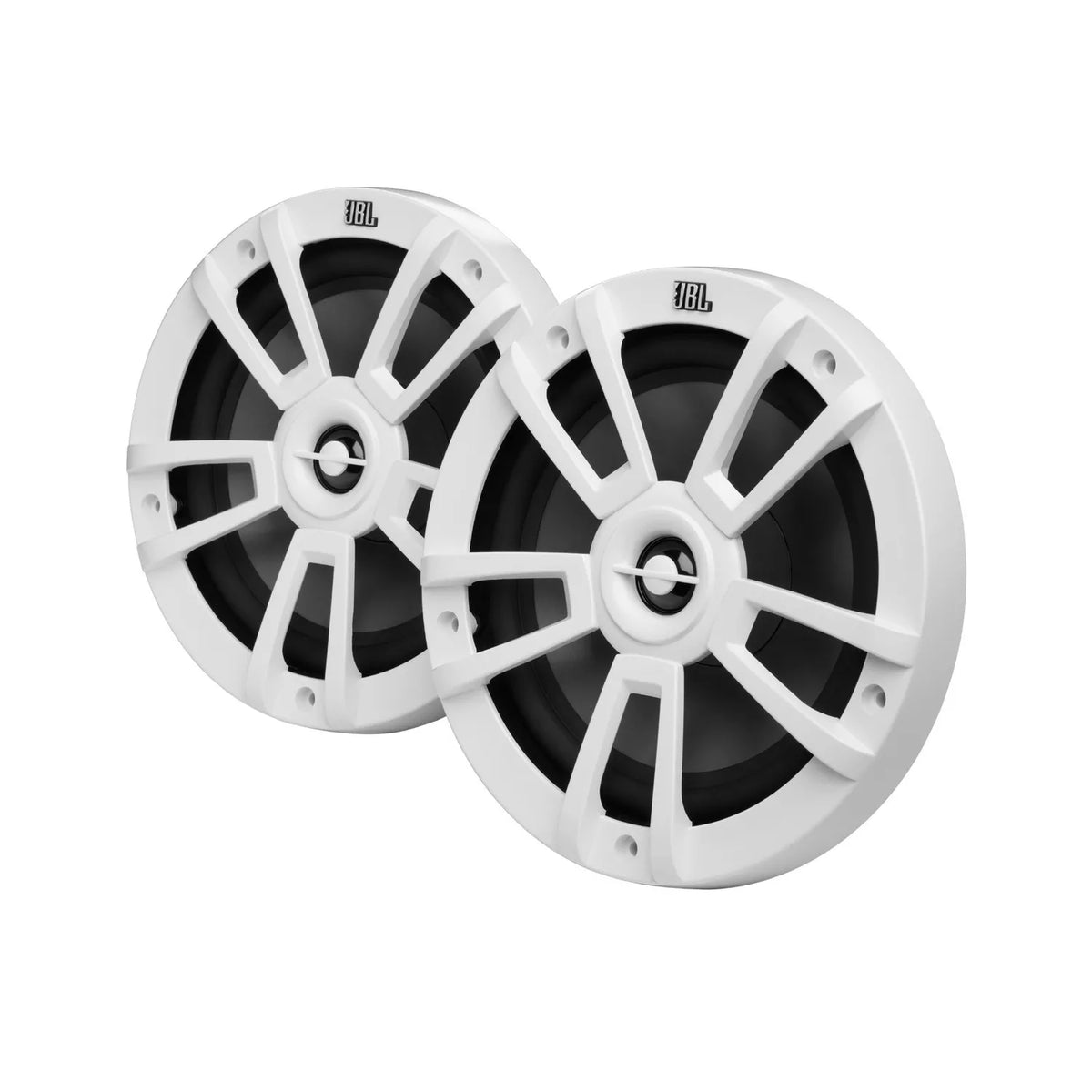 JBL Club Marine 8" (200 mm) - Altoparlanti auto Full Range a 2 vie - 150W RMS / 450 Piek - 7 LED Modes - Con griglia bianca e grigia