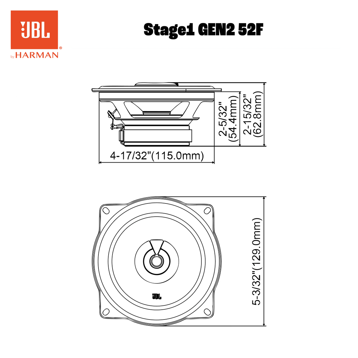 Altoparlanti JBL STAGE1 52F GEN2