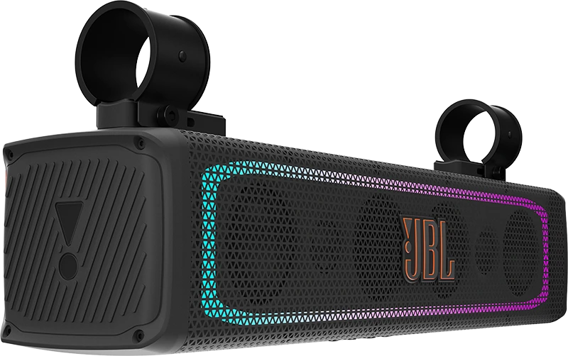 JBL RALLYBAR - Soundbar Bluetooth® universale per veicoli outdoor e auto - 21" - Illuminazione LED - Amplificatore 150Wrms