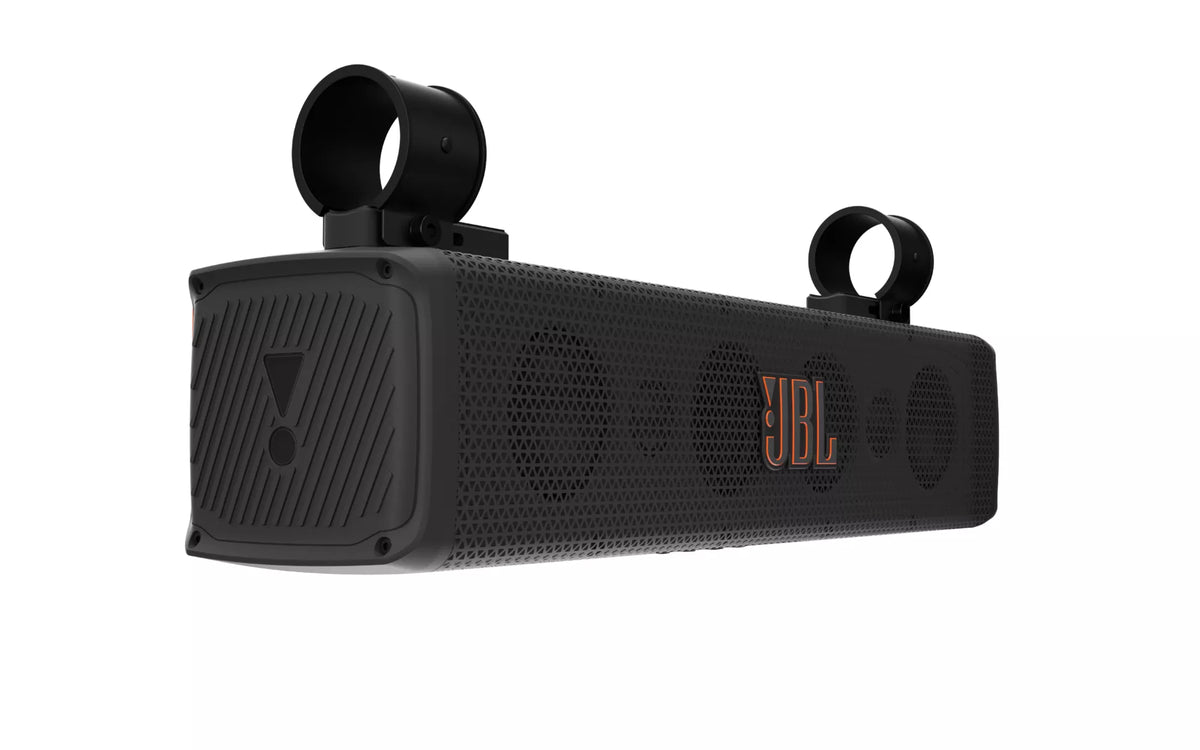 JBL RALLYBAR S - Altoparlante per auto - Soundbar Bluetooth® universale per esterni e veicoli - Amplificatore 150Wrms - IP66 (Impermeabile e resistente alla polvere)