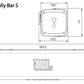JBL RALLYBAR S - Altoparlante per auto - Soundbar Bluetooth® universale per esterni e veicoli - Amplificatore 150Wrms - IP66 (Impermeabile e resistente alla polvere)