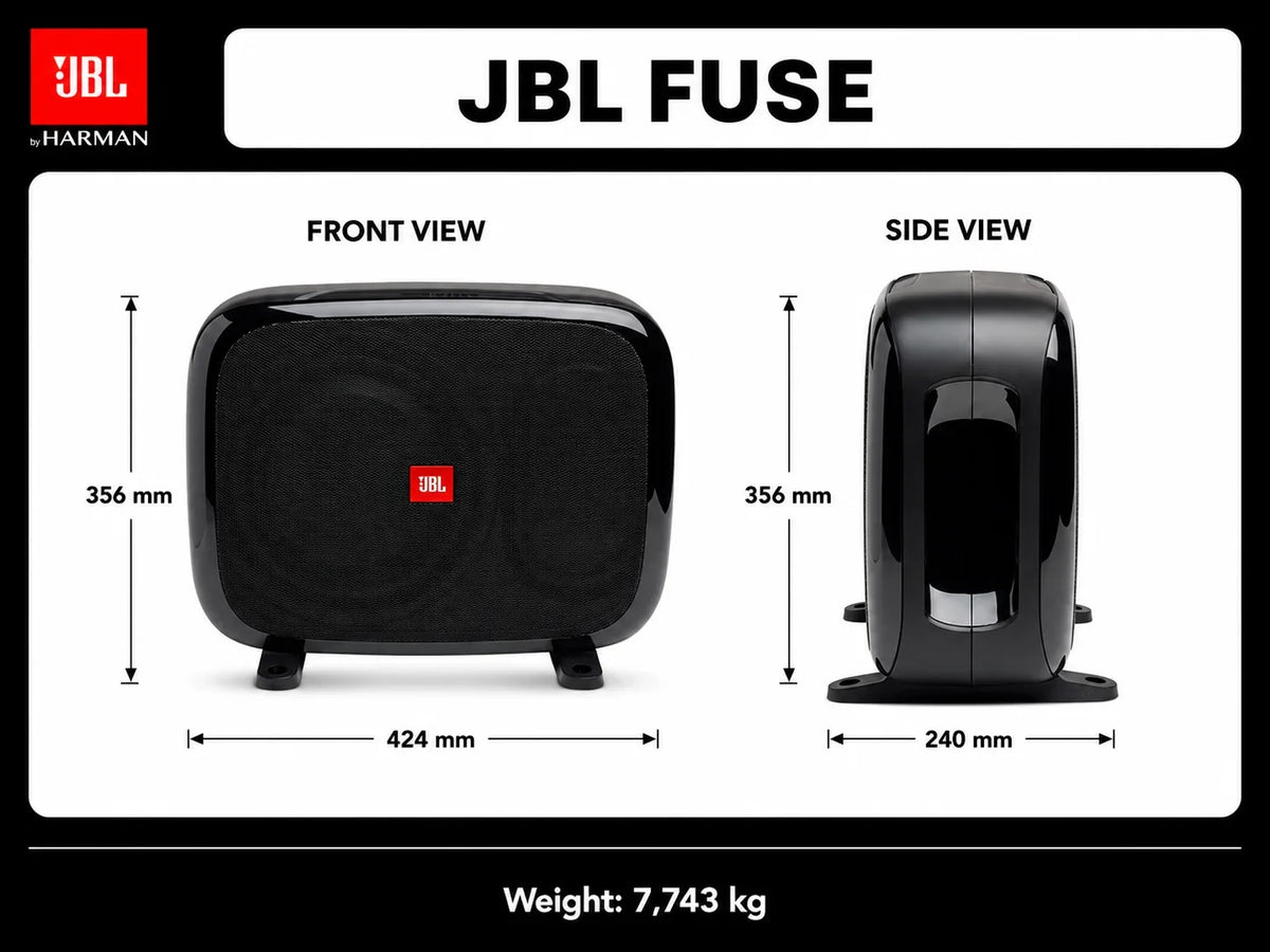JBL FUSE subwoofer pre-caricato 200 W
